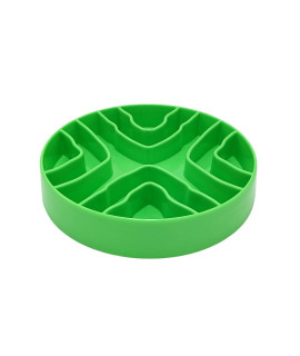8 Inch Slow Feeder Bowl,Dog Slow Feeder Bowl,Dog Bowl,Cat Bowls, Anti Gulping Healthy Eating, Slow Feeder Pet Bowl,Slow Eating Healthy Design For Small Medium Size Dogs Cats (Green)