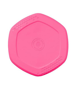 Project Hive Apet Companya - Wild Berry Scented - Hive Frisbee Disc For Dogs - Great For Fetch - Includes A Lick Mat On Back - Floats In Water, Smooth Glide - Made In The Usa