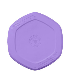 Project Hive Apet Companya - Calming Lavender Scented - Hive Frisbee Disc For Dogs - Great For Fetch - Includes A Lick Mat On Back - Floats In Water, Smooth Glide - Made In The Usa