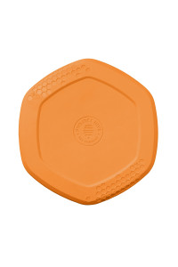 Project Hive Apet Companya - Sweet Mango Scented - Hive Frisbee Disc For Dogs - Great For Fetch - Includes A Lick Mat On Back - Floats In Water, Smooth Glide - Made In The Usa