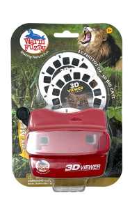 Warm Fuzzy Toys 3D Viewer (Big Cats) T-214Bc - Perfect For At Home Or In The Classroom Images Of Lions, Tigers, Cheetahs, Leopards And More On 3 Photo Discs