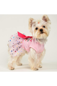 Holiday Theme Its My Birthday Dog Birthday Dresses Dog Clothes Holiday Festival Dog Dresses Puppy Party Costumes Doggie Shirts Cat Outfits, Pink, Small