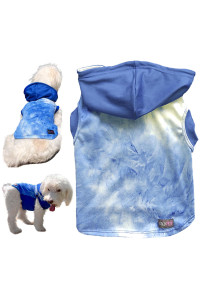 Silopets Dog Outfits For Small Dogs Hooded - Soft And Stretchy Small Dog Outfits To Daily Walks - Sleeveless Dog Outfit (Sky Xs)