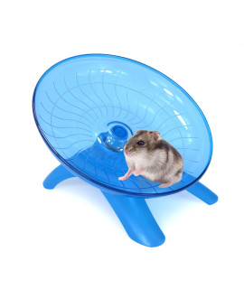 Hamster Wheel Hamster Flying Saucer Silent Exercise Wheel Running Wheel For Dwarf Hamsters Gerbil Mice Small Animals (Blue)