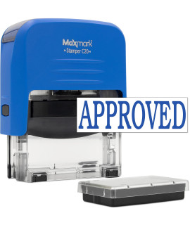 Approved Self Inking Stamp, Printer 20 With 2 Pads - Blue Ink