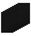 Demissle 10 Pcs Dog Scratch Pad Replacement Sandpaper For Nail File Scratch Board, Fear Free Nail Care, 80 Grit, 10 X 17 Inches (Black)