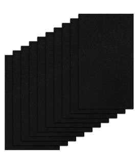 Demissle 10 Pcs Dog Scratch Pad Replacement Sandpaper For Nail File Scratch Board, Fear Free Nail Care, 80 Grit, 10 X 17 Inches (Black)