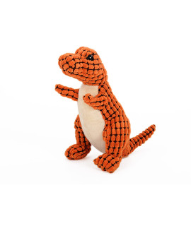 Asirzan 2023 Newest Interactive Dinosau Stuffed Plush Dog Toys,Squeaky Dog Chew Toys, Relieve Boredom Soft Dog Toys For Small Medium Breeds (Orange)