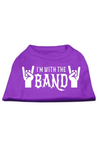 With the Band Screen Print Shirt Purple XXL