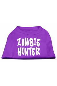 Zombie Hunter Screen Print Shirt Purple XXL