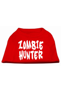 Zombie Hunter Screen Print Shirt Red XXL