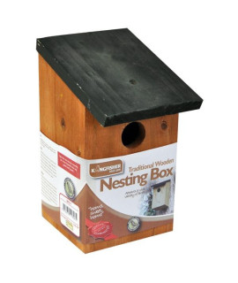 Kingfisher Wooden Bird Nesting Box