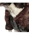 Ultra Fur 'Track-Collared' Metallic Pet Jacket(D0102H7LL77.)