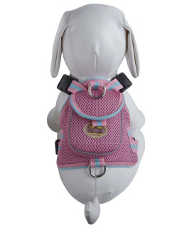 Mesh Pet Harness With Pouch(D0102H707ZG.)