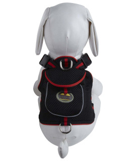 Mesh Pet Harness With Pouch(D0102H7078W.)