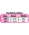 Velvet Cat Safety w/Band Collar Red 12