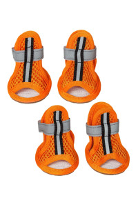 Sporty-Supportive Mesh Pet Sandals Shoes - Set Of 4(D0102H7LVAG.)