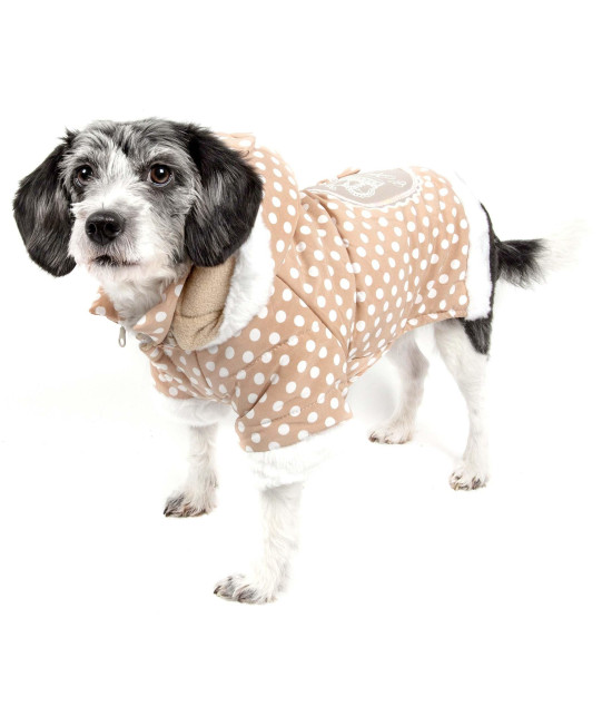 Polka-Dot Couture-Bow Pet Hoodie Sweater(D0102H7LCVV.)