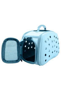 Narrow Shelled Perforated Lightweight Collapsible Military Grade Transportable Designer Pet Carrier(D0102H7LZUV.)