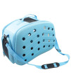 Narrow Shelled Perforated Lightweight Collapsible Military Grade Transportable Designer Pet Carrier(D0102H7LZUV.)