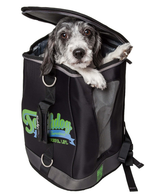 Touchdog Ultimate-Travel Airline Approved Backpack Carrying Water Resistant Pet Carrier(D0102H7L8SY.)