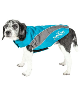 Helios Octane Softshell Neoprene Satin Reflective Dog Jacket w/ Blackshark technology(D0102H7L18Y.)