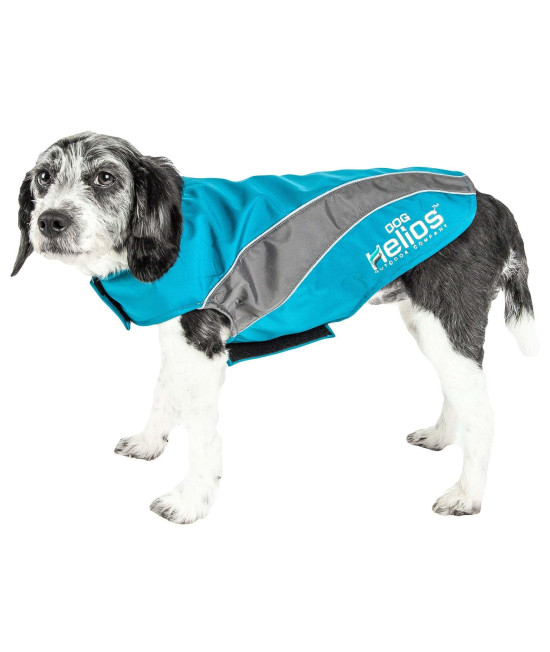 Helios Octane Softshell Neoprene Satin Reflective Dog Jacket w/ Blackshark technology(D0102H7L18Y.)