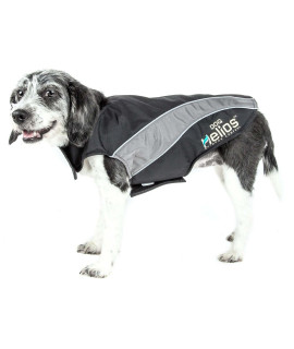 Helios Octane Softshell Neoprene Satin Reflective Dog Jacket w/ Blackshark technology(D0102H7L1DA.)
