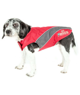 Helios Octane Softshell Neoprene Satin Reflective Dog Jacket w/ Blackshark technology(D0102H7L1FW.)