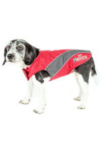 Helios Octane Softshell Neoprene Satin Reflective Dog Jacket w/ Blackshark technology(D0102H7L1FV.)