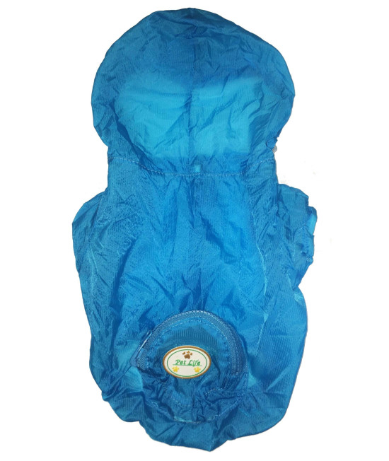 The Ultimate Waterproof Thunder-Paw Adjustable Zippered Folding Travel Dog Raincoat(D0102H7LYKG.)