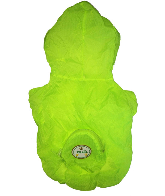 The Ultimate Waterproof Thunder-Paw Adjustable Zippered Folding Travel Dog Raincoat(D0102H7LDRW.)