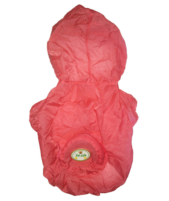 The Ultimate Waterproof Thunder-Paw Adjustable Zippered Folding Travel Dog Raincoat(D0102H7LDXU.)
