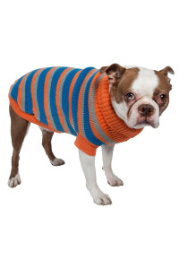 Heavy Cable Knit Striped Fashion Polo Dog Sweater(D0102H7LDPV.)