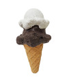 7.5 Inch Premium Stuffed Latex Double Scoop Ice Cream Cone