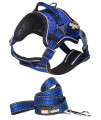Helios Dog Chest Compression Pet Harness and Leash Combo(D0102H703HV.)