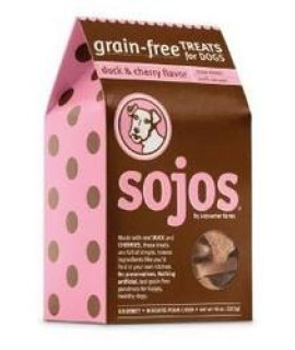 Sojo's Grain-Free Dog Treats - Duck & Cherry 10 oz.(D0102H7ELTY.)