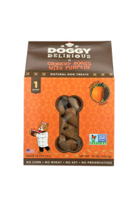 Doggy Delirious Dog Treats - Pumpkin Bones - Case of 6 - 16 oz(D0102HXWETX.)