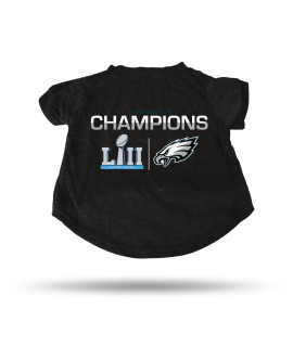 Philadelphia Eagles Pet T-Shirt Size Small Super Bowl 52 Champs