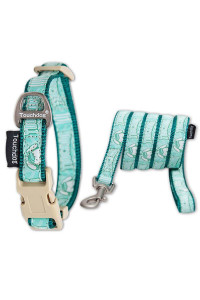 Touchdog 'Funny Bun' Tough Stitched Embroidered Collar and Leash(D0102HAXSMG.)