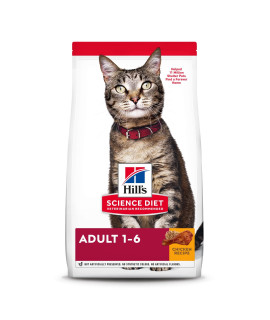 Hill's Pet Nutrition Science Diet Dry Cat Food, Adult, Chicken Recipe, 4 lb. Bag