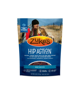 Zuke's Hip Action Hip & Joint Natural Dog Treats Crafted in the USA 6 Ounce (Pack of 1)