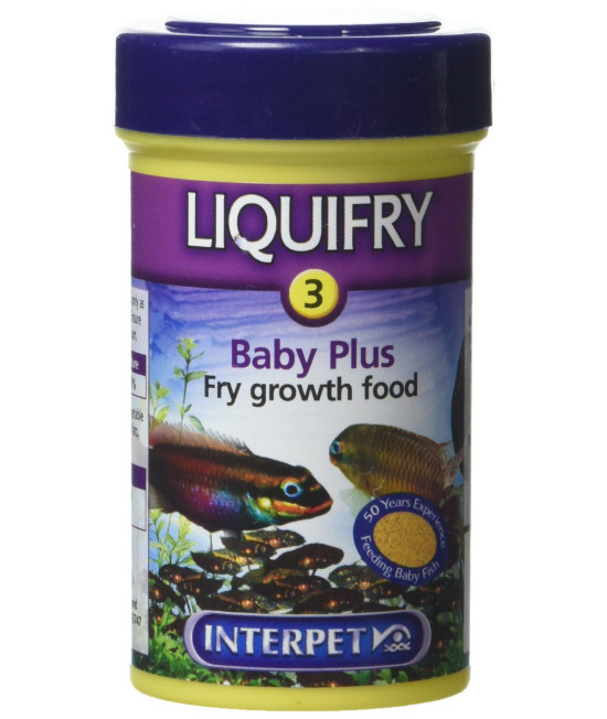 Interpet Liquifry Number 3 Baby Plus Fish Food For All Young Fish