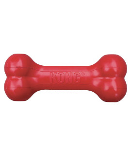 KONg goodie Bone - Rubber Dog Toy - Dental Dog Toy for Teeth & gum Health - Durable Dog chew Toy - Hard Rubber Bone for Dogs - Fillable Toy for Dispensing Treats - Medium Dogs