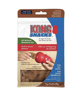 KONg - Snacks - All Natural Dog Treats classic Rubber Toys - Liver Flavor for Large Dogs (11 Ounce)