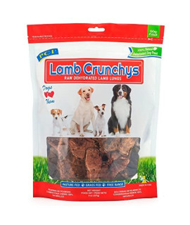 Pet Center, Inc. PCI Lamb Crunchys Raw Dehydrated Lamb Lungs Dog Treats, 8 Ounce Pack, one Size