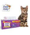 15 Count Fresh Kitty Litter Box Liners Super Thick, Durable, Easy Clean Up Jumbo Drawstring Scented Litter Pan Box Liners, Bags for Pet Cats