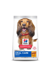 Hill's Science Diet Dry Dog Food, Adult, Oral Care, Chicken, Rice & Barley Recipe, 4 lb. Bag