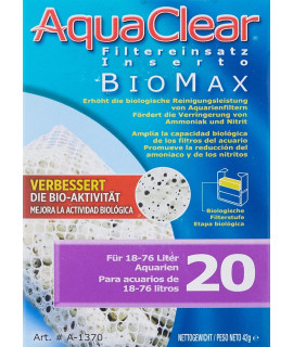 Aqua Clear AquaClear 20 BioMax, Aquarium Filter Replacement Media, A1370A1