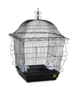 Prevue Pet Products Jumbo Scrollwork Bird Cage 220BLK Black, 18-Inch by 18-Inch by 25-Inch